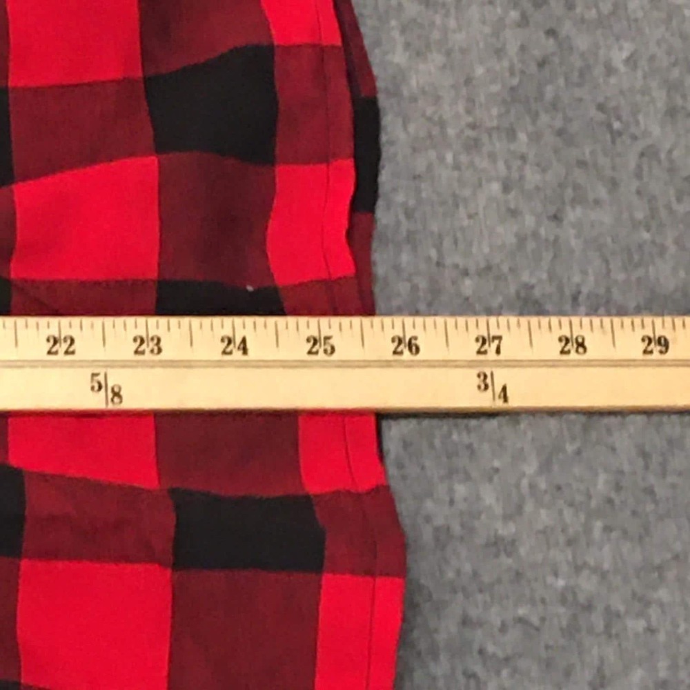 Skirt Flannel Girls M 8 Maxi Red Buffalo Plaid Ruffle Tier Mom and Pop's Kids - Picture 10 of 10